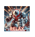 最強ホワイトベア-ドロイド（個別スタンプ：37）