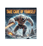 最強ホワイトベア-ドロイド（個別スタンプ：38）