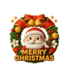 気遣いの出来る雪だるま♡サンタさんも（個別スタンプ：24）