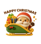 気遣いの出来る雪だるま♡サンタさんも（個別スタンプ：25）