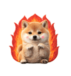 我が家の愛犬♡大好き柴犬ちゃん（個別スタンプ：4）