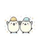 使いやすい♡もちシマエナガ セリフなし（個別スタンプ：4）