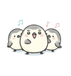 使いやすい♡もちシマエナガ セリフなし（個別スタンプ：17）