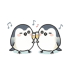 使いやすい♡もちシマエナガ セリフなし（個別スタンプ：40）