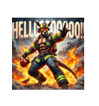 カンガルー消防士！！（個別スタンプ：1）