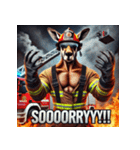 カンガルー消防士！！（個別スタンプ：2）