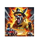 カンガルー消防士！！（個別スタンプ：4）