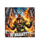 カンガルー消防士！！（個別スタンプ：8）