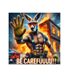 カンガルー消防士！！（個別スタンプ：16）