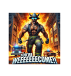 カンガルー消防士！！（個別スタンプ：19）