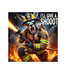 カンガルー消防士！！（個別スタンプ：26）