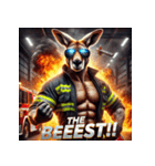 カンガルー消防士！！（個別スタンプ：34）