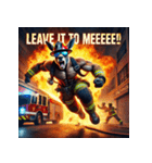 カンガルー消防士！！（個別スタンプ：40）