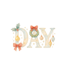 着物女子のクリスマスアドベントカレンダー（個別スタンプ：30）