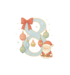 着物女子のクリスマスアドベントカレンダー（個別スタンプ：39）