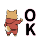 柴犬で日本語と韓国語会話（個別スタンプ：4）
