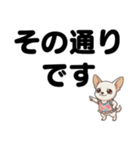 チワワのくーちゃん文字大きめスタンプ（個別スタンプ：15）
