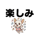チワワのくーちゃん文字大きめスタンプ（個別スタンプ：17）
