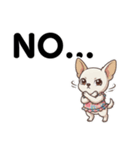 チワワのくーちゃん文字大きめスタンプ（個別スタンプ：36）