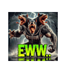 地獄の番犬-ケルベロス（個別スタンプ：32）