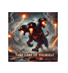 地獄の番犬-ケルベロス（個別スタンプ：36）