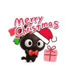 やさしいクロネコ☆3D【冬・あけおめ】（個別スタンプ：34）