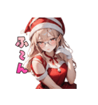 誘惑のメガネサンタ姉さん（個別スタンプ：9）