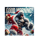 最強ゴリサンタ（個別スタンプ：1）