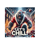 最強ゴリサンタ（個別スタンプ：16）