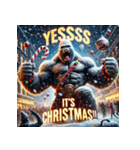 最強ゴリサンタ（個別スタンプ：21）