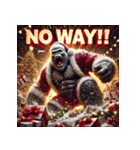 最強ゴリサンタ（個別スタンプ：25）