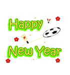 サッカー、正月、クリスマス（個別スタンプ：10）