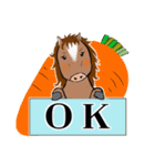 午年 うま 馬（個別スタンプ：2）