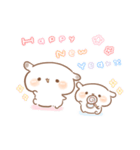 もるちゃんとみるくちゃんあけおめ（再販）（個別スタンプ：2）