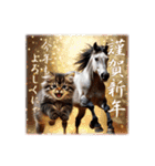 馬じゃなくって猫年だにゃ！！！年賀スタンプ（個別スタンプ：5）