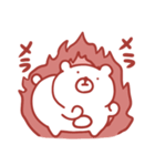 くまさん。（赤いです）（個別スタンプ：32）