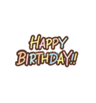 大人の誕生日アニメLINEスタンプ（個別スタンプ：3）