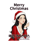 韓国語と日本語で愛を伝える美女（個別スタンプ：36）