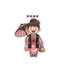 誕生から人生イベントのカスタムスタンプ！（個別スタンプ：7）