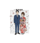 誕生から人生イベントのカスタムスタンプ！（個別スタンプ：14）