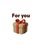 くすみカラー クリスマス（個別スタンプ：6）