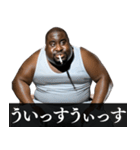 ⚫毎日使えるタバコ好きデブ外国人(ネタ煙草（個別スタンプ：26）