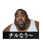 ⚫毎日使えるタバコ好きデブ外国人(ネタ煙草（個別スタンプ：31）