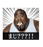 ⚫毎日使えるタバコ好きデブ外国人(ネタ煙草（個別スタンプ：34）