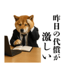 酒呑みの柴犬【シュールな日常】（個別スタンプ：12）