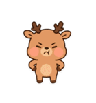 かわいいトナカイと雪だるまスタンプ（個別スタンプ：7）