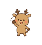 かわいいトナカイと雪だるまスタンプ（個別スタンプ：9）