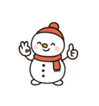 かわいいトナカイと雪だるまスタンプ（個別スタンプ：10）