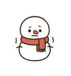 かわいいトナカイと雪だるまスタンプ（個別スタンプ：14）