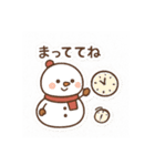 かわいいトナカイと雪だるまスタンプ（個別スタンプ：16）